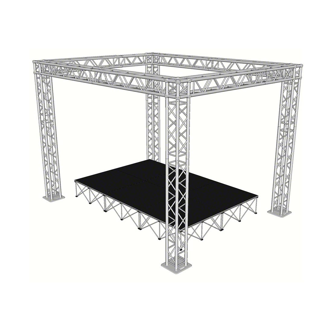 F34 Square Box Truss Kit For 12'x8' Stage | StageDrop